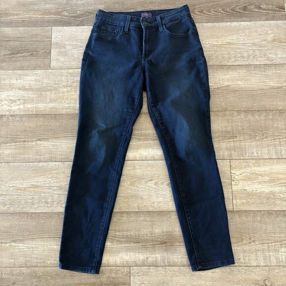 NYDJ Jeans Lift Tuck Legging | Size 6P (28x28) | Dark Wash Petite Stretch Denim - Picture 1 of 9